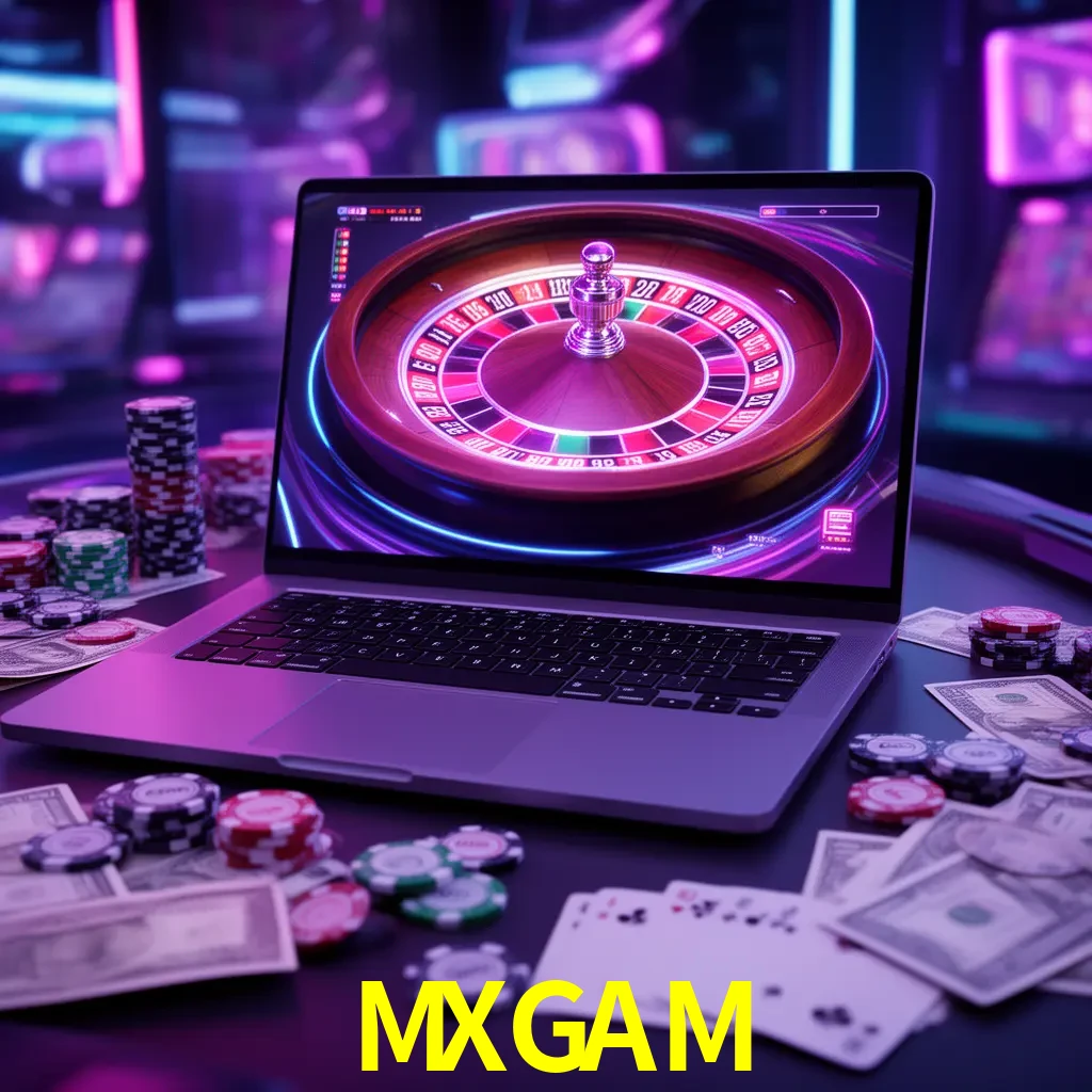 Centro móvil MXGAM con casino, cajero, bonos, app y acceso de cuenta para México